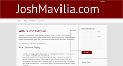 Desktop Screenshot of joshmavilia.com